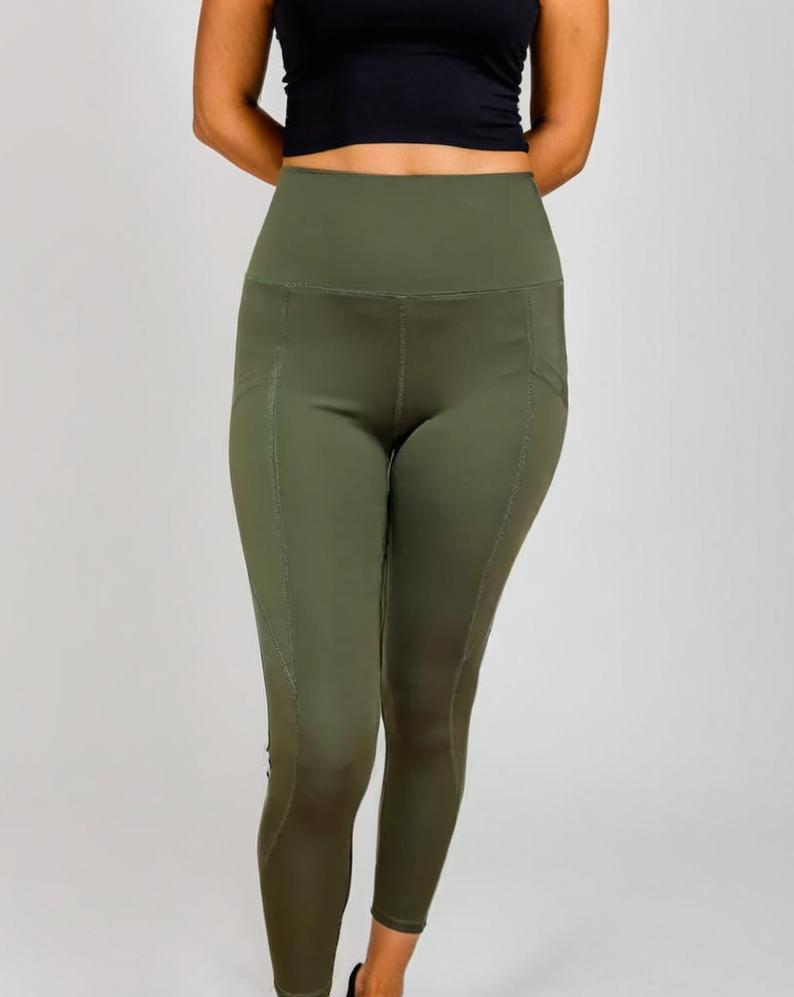 High waist 7/8 leggings with pocket