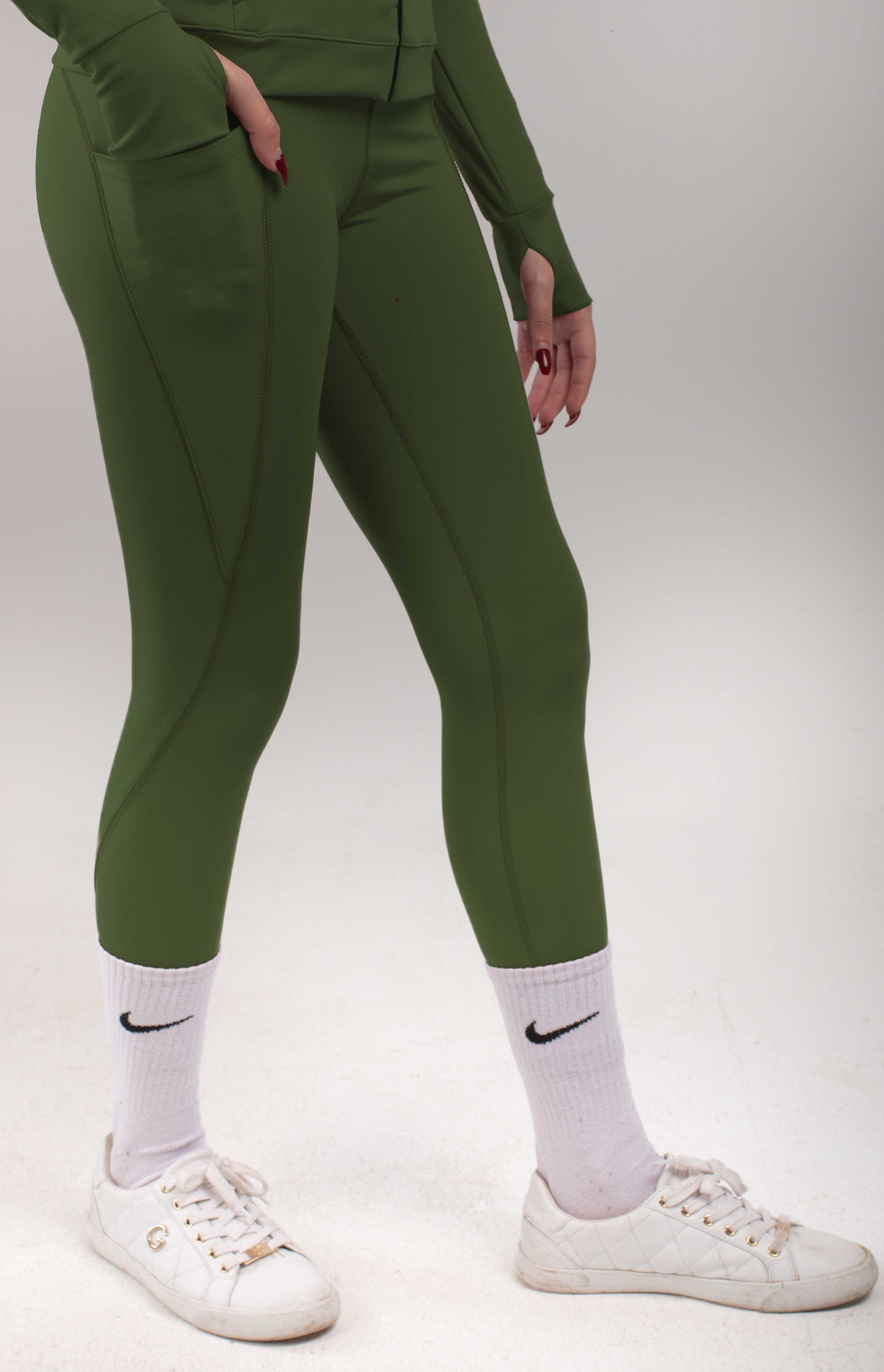 High waist 7/8 leggings with pocket