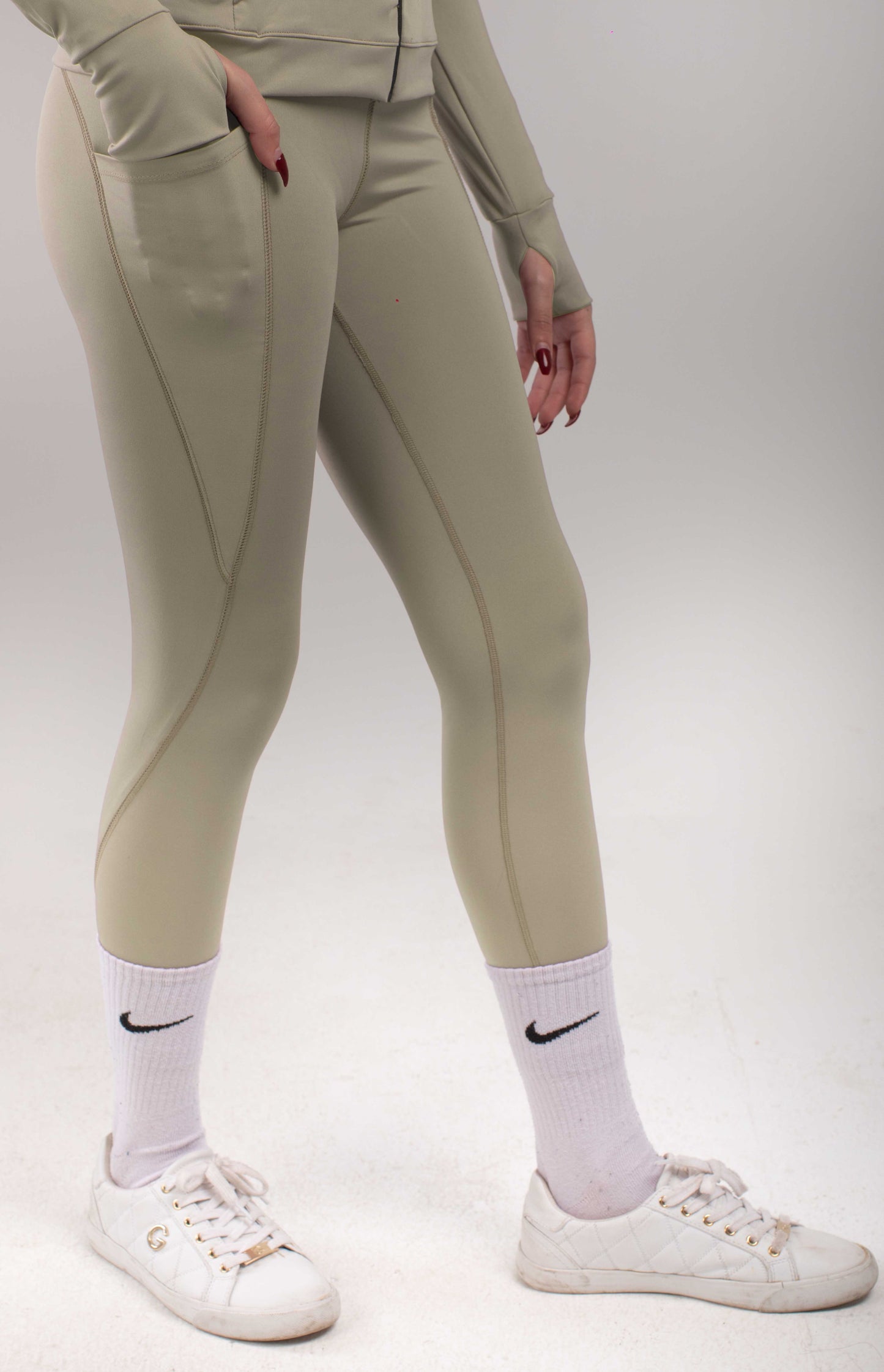 High waist 7/8 leggings with pocket